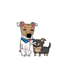 ぷよジャックラッセルテリア犬と家族（個別スタンプ：5）