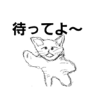 ラフ画猫（個別スタンプ：6）