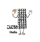 白黒テープ（個別スタンプ：2）