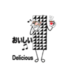 白黒テープ（個別スタンプ：22）