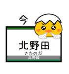 駅名ダジャレで気持ちを伝える鳥2（個別スタンプ：19）