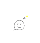 顔吹き出し（個別スタンプ：8）