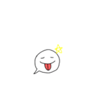 顔吹き出し（個別スタンプ：14）
