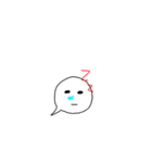 顔吹き出し（個別スタンプ：16）