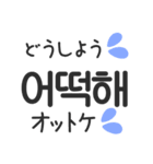 韓国語・日本語つき・ハングル・スタンプ♡（個別スタンプ：19）