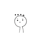 簡単ひとことシンプル表情（個別スタンプ：4）