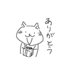 手書きのネコ(改)（個別スタンプ：13）