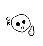 ゆるい無表情（個別スタンプ：5）