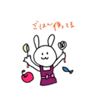 日常の謎ゆるうさぎ（個別スタンプ：8）