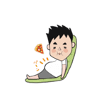 三角眉毛のおしげさん（個別スタンプ：5）