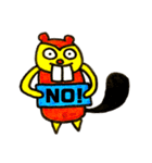 断る動物たち（個別スタンプ：14）