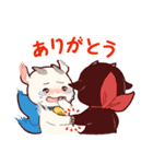 白やぎさんと黒やぎくん（個別スタンプ：12）