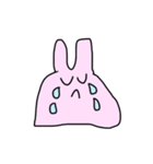 変な形のうさぎとねこ（個別スタンプ：13）