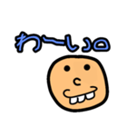 polka.Su*tamp34 ～丸顔の男◐～（個別スタンプ：3）