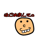 polka.Su*tamp34 ～丸顔の男◐～（個別スタンプ：6）