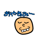 polka.Su*tamp35 ～丸顔の男◑～（個別スタンプ：1）