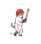 赤い野球犬vol.2（個別スタンプ：5）