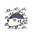 しゃくれたおさかなさんたち（個別スタンプ：18）