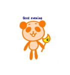 オレンジのパンダ（個別スタンプ：19）