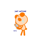 オレンジのパンダ（個別スタンプ：39）