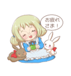 ハートいっぱい！ゆき＆ありす（個別スタンプ：4）