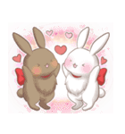 ハートいっぱい！ゆき＆ありす（個別スタンプ：15）