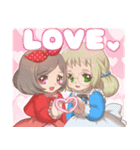 ハートいっぱい！ゆき＆ありす（個別スタンプ：18）