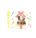 おばあちゃんの籠うさぎ  4（個別スタンプ：7）
