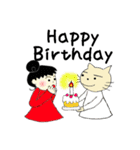 ねこさんと女の子（個別スタンプ：10）