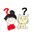 ねこさんと女の子（個別スタンプ：13）