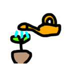 手書きのお花スタンプ（個別スタンプ：4）
