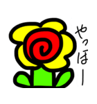 手書きのお花スタンプ（個別スタンプ：6）