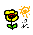 手書きのお花スタンプ（個別スタンプ：12）