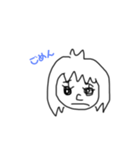 手書きGirl 挨拶（個別スタンプ：2）