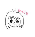 手書きGirl 挨拶（個別スタンプ：3）