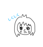 手書きGirl 挨拶（個別スタンプ：6）