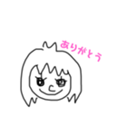手書きGirl 挨拶（個別スタンプ：7）