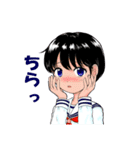 女子学生の日常スタンプ（個別スタンプ：7）