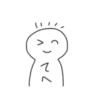 にこにこしてる、しろいやつ（個別スタンプ：28）