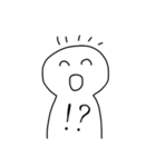 にこにこしてる、しろいやつ（個別スタンプ：30）