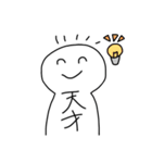 にこにこしてる、しろいやつ（個別スタンプ：39）