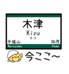 関西本線 大和路線 気軽に今この駅だよ！（個別スタンプ：21）