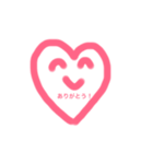 手書きハート（個別スタンプ：1）