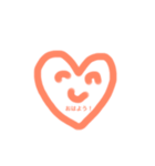 手書きハート（個別スタンプ：11）