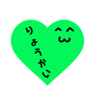 カラフル顔もじ（個別スタンプ：3）