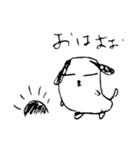 しろいぬゆるいぬ（個別スタンプ：1）