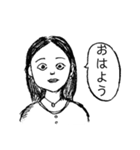 心理カウンセラーにいそうな女の人（個別スタンプ：16）