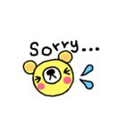 くまくんうさちゃん（個別スタンプ：3）