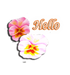 お花でメッセージを贈ろう！（個別スタンプ：4）