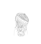 髪 後ろ姿（個別スタンプ：5）